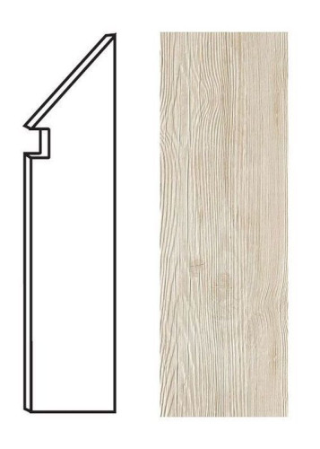 Плинтус Axi White Pine Battiscopa Sag. DX (ANMA)