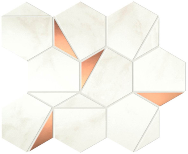 Мозаика Marvel Calacatta Delicato Gold Hex Shiny (A4WT)