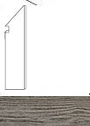 Nash Gray Wood Battiscopa Sag.DX (AN3C) Керамогранит