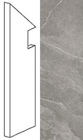 Плинтус Marvel Grey Fleury Battiscopa Sag. SX (ADX7)