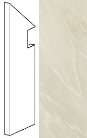 Плинтус Marvel Imperial White Battiscopa Sag.Sx (AFB3) 7.2x30