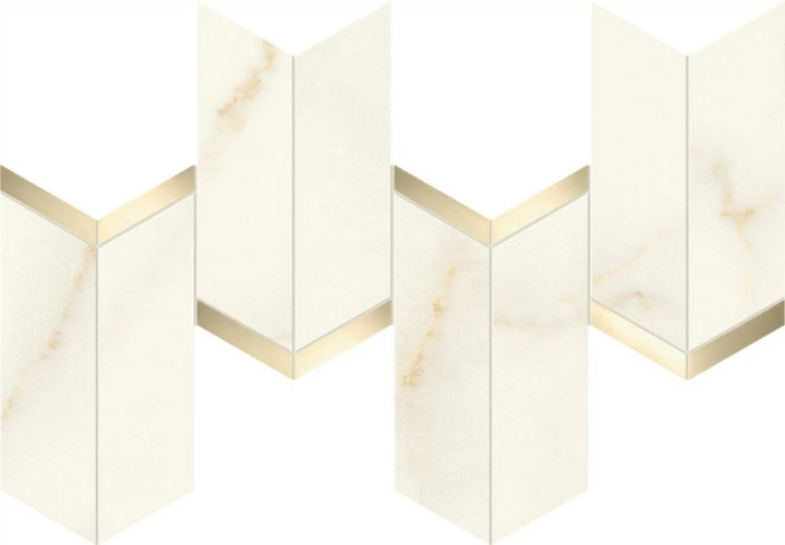 Мозаика Marvel Calacatta Apuano Mosaico Chevron Lappato (AF8W)