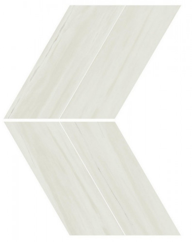 Мозаика Marvel Bianco Dolomite Chevron Lappato (AS1Q)