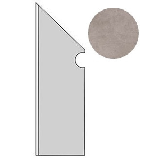 Плинтус Dwell Gray Battiscopa Sag. SX (A1LG)