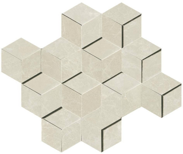Мозаика Marvel Imperial White Mosaico 3D (AEPI) 30.5x26.4
