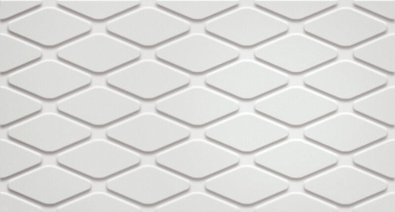 Плитка 3D White Rhombus Matt (600010002253)