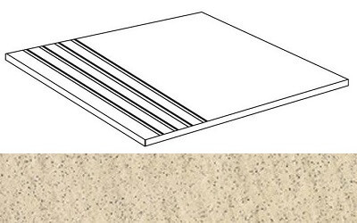 Bianco Lasa Gradino 30x30 Strutturato (3YRP) Керамогранит