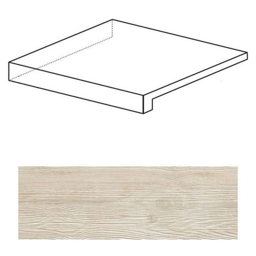 Ступень Axi White Pine Scalino Angolare SX (ANL1)
