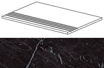 Ступень Marvel Nero Marquina Gradino30x60 (ATD2)