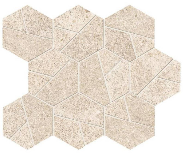 Мозаика Boost Stone Ivory Mosaico Hex (A7CU)