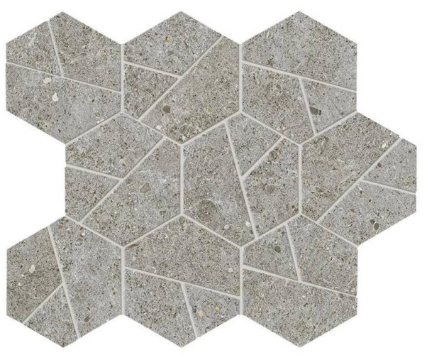 Мозаика Boost Stone Grey Mosaico Hex (A7CZ)