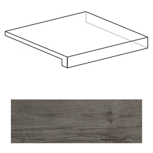 Ступень Axi Grey Timber Scalino Angolare DX (ANLY)