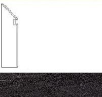 Плинтус Klif Dark Battiscopa Sag.DX. (AN4K)