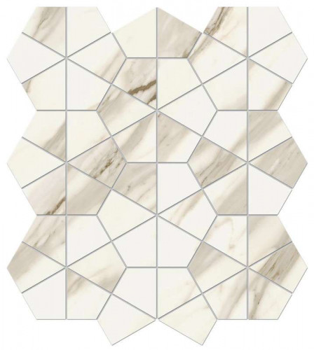 Мозаика Marvel Meraviglia Calacatta Bernini Hexagon Lapp. (AJQZ)